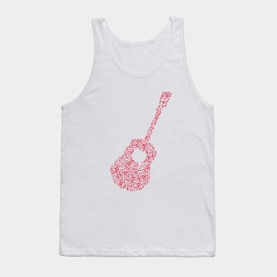 music notes guitar Tank Top